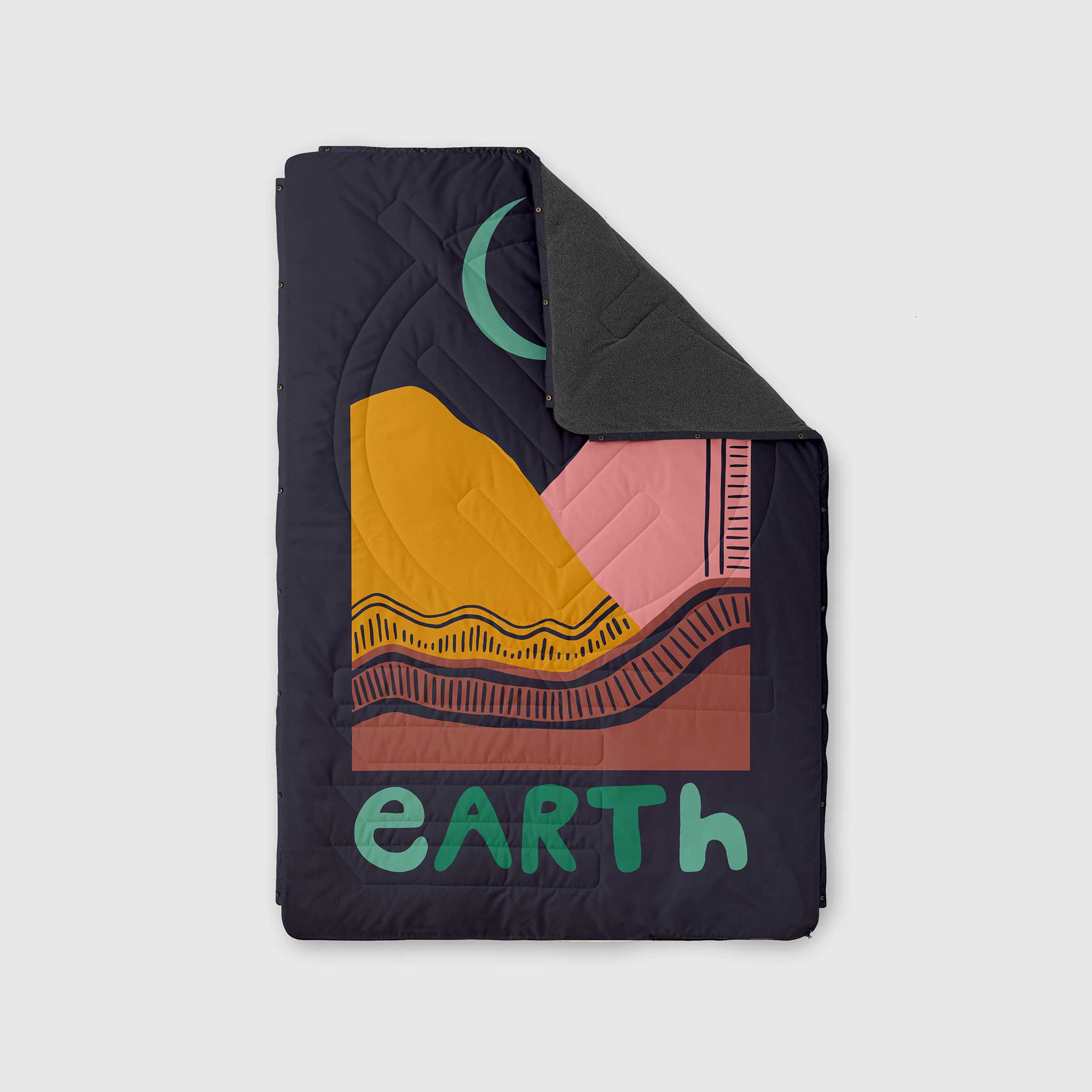 VOITED Fleece Outdoor Camping Blanket Earth VOITED FR