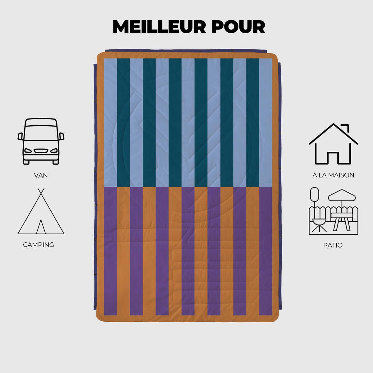 VOITED CloudTouch® Indoor/Outdoor Camping Blanket - Poolside