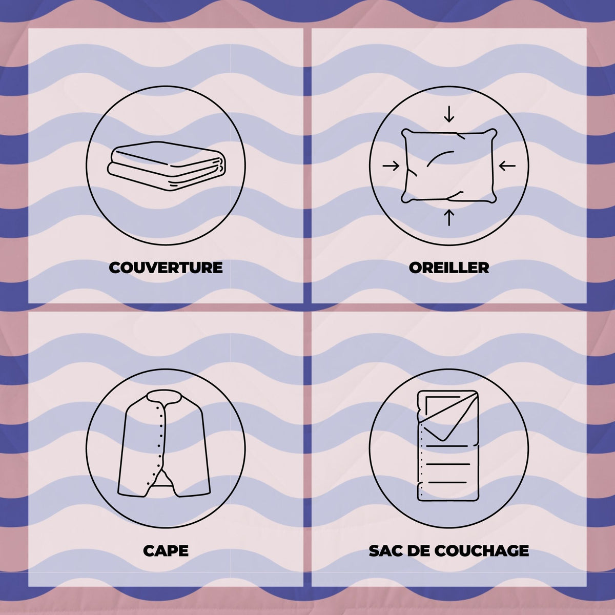 VOITED Fleece Outdoor Camping Blanket - Breezy