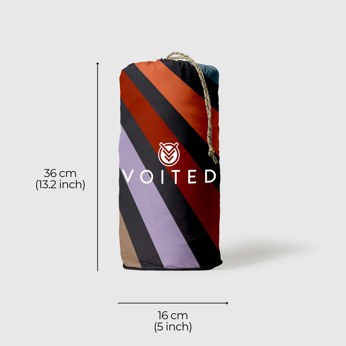 VOITED Recycled Ripstop Outdoor Camping Blanket - Beams