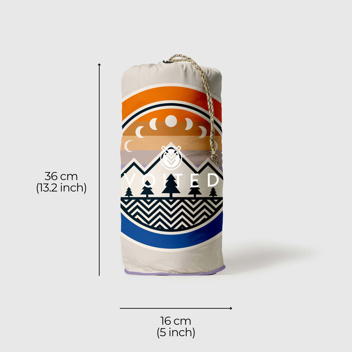 VOITED Recycled Ripstop Outdoor Camping Blanket - Camp Vibes Powder/Lavender