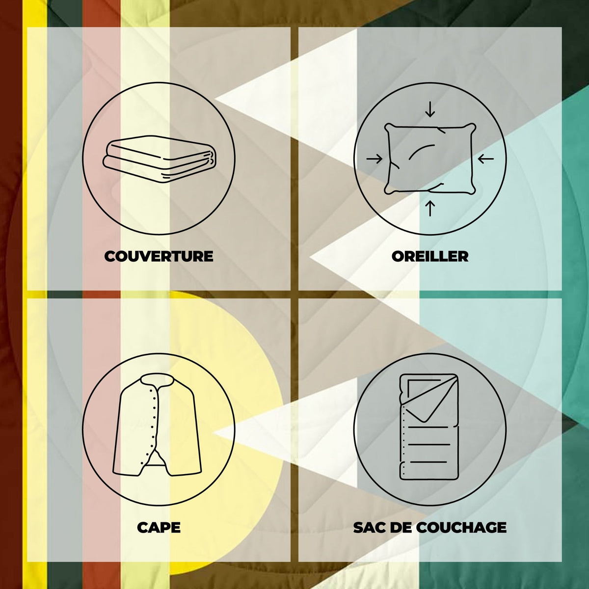 VOITED Recycled Ripstop Outdoor Camping Blanket - Monadnock