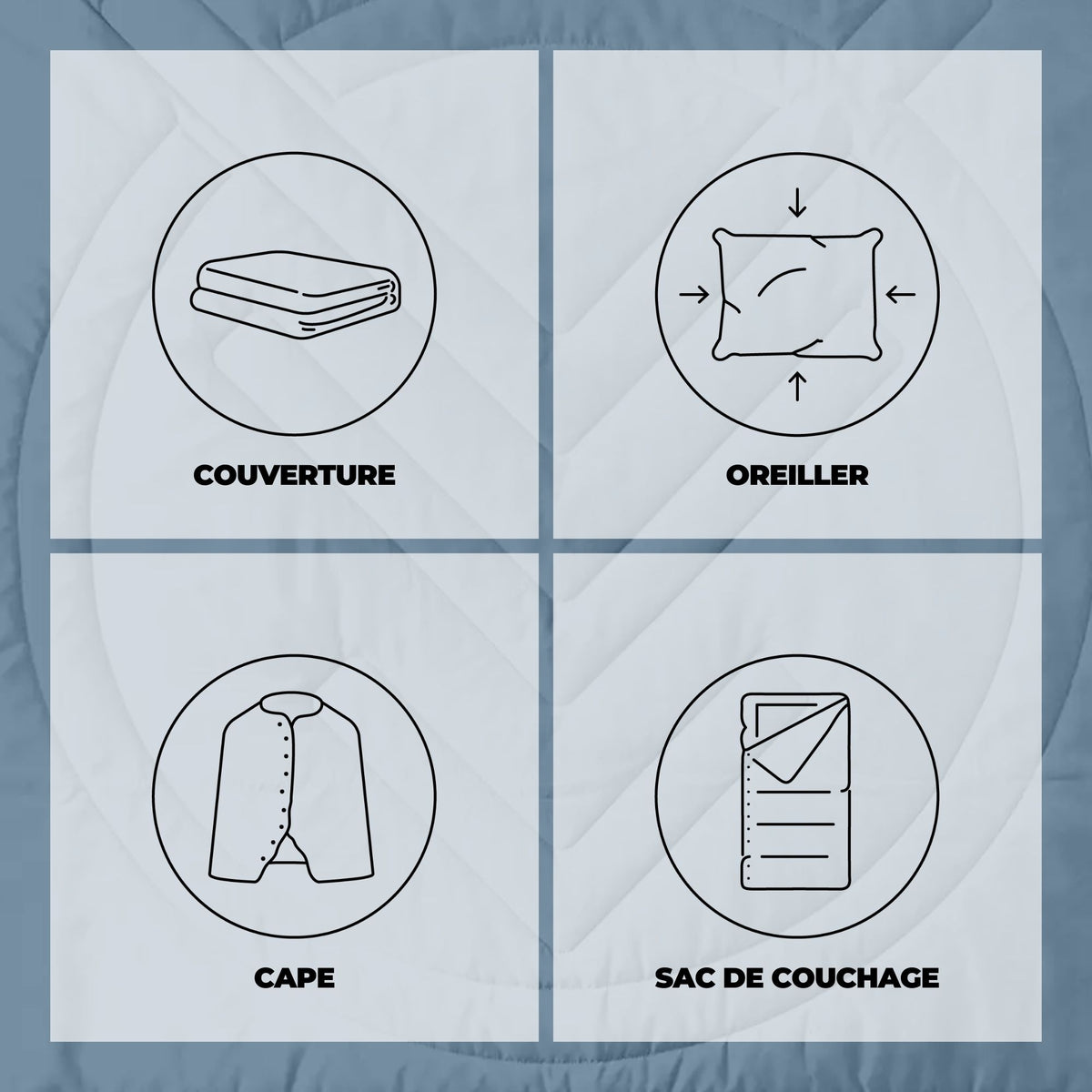 VOITED Recycled Ripstop Outdoor Camping Blanket - Mountain Spring/Sundial