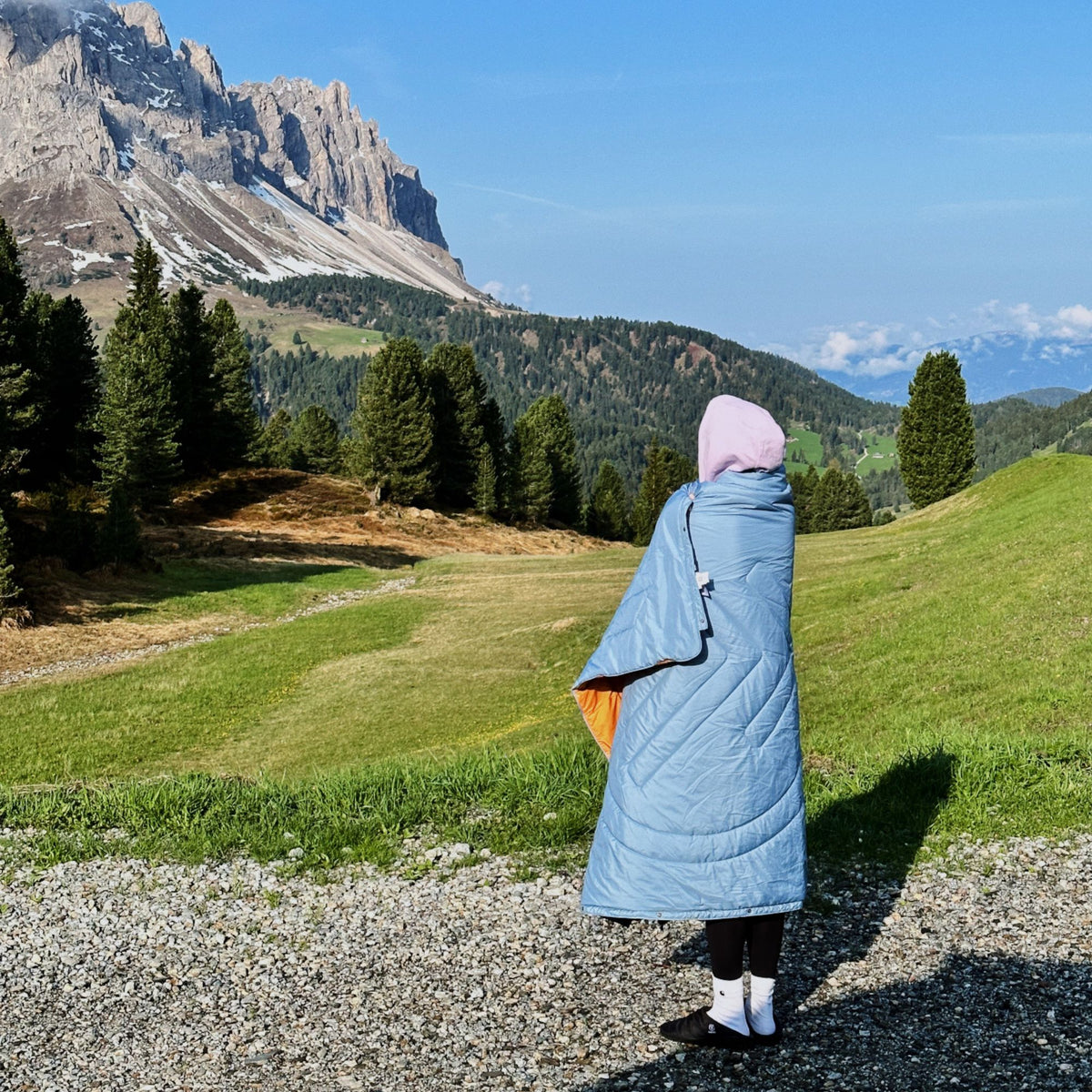 VOITED Recycled Ripstop Outdoor Camping Blanket - Mountain Spring/Sundial