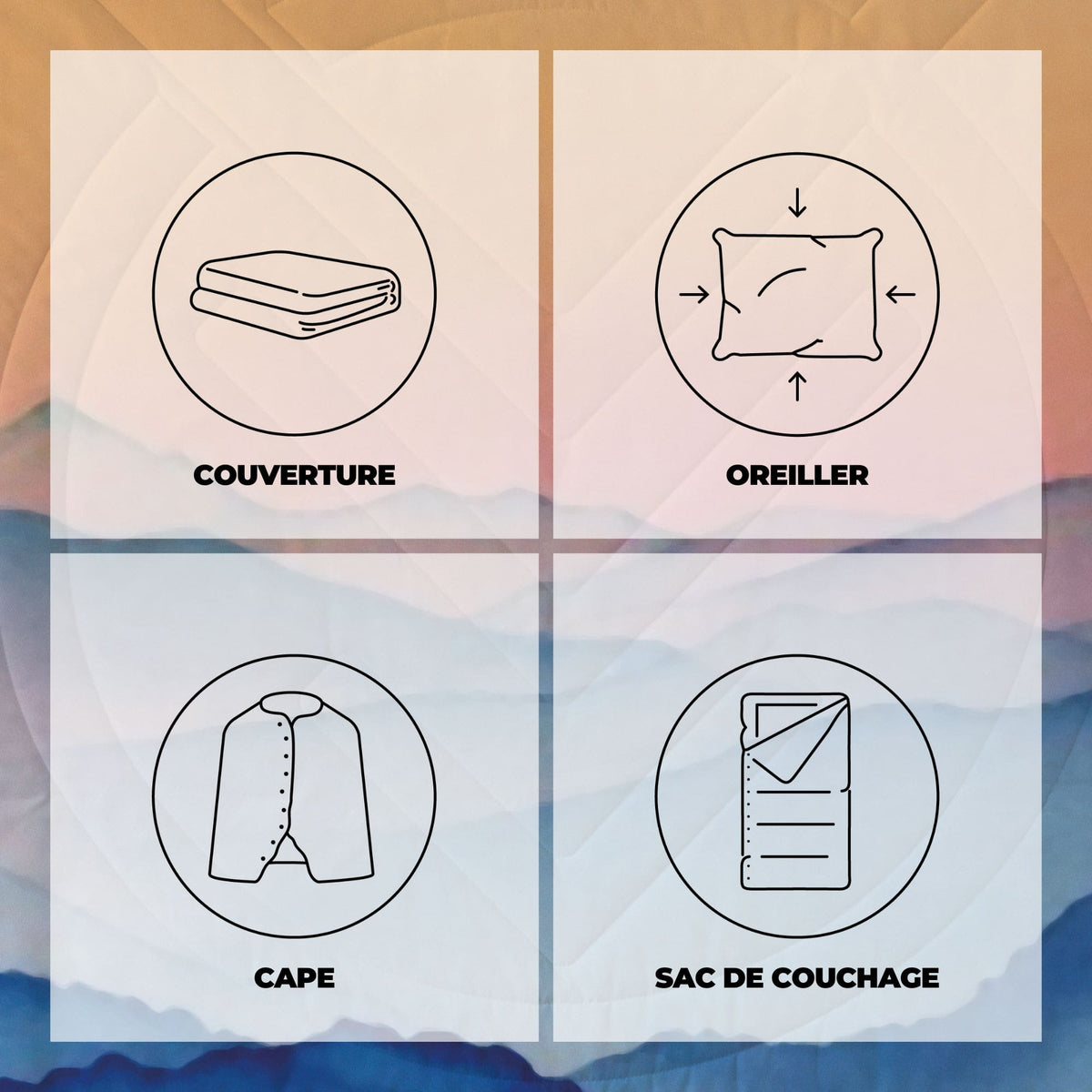 VOITED Recycled Ripstop Outdoor Camping Blanket - Nomadsland