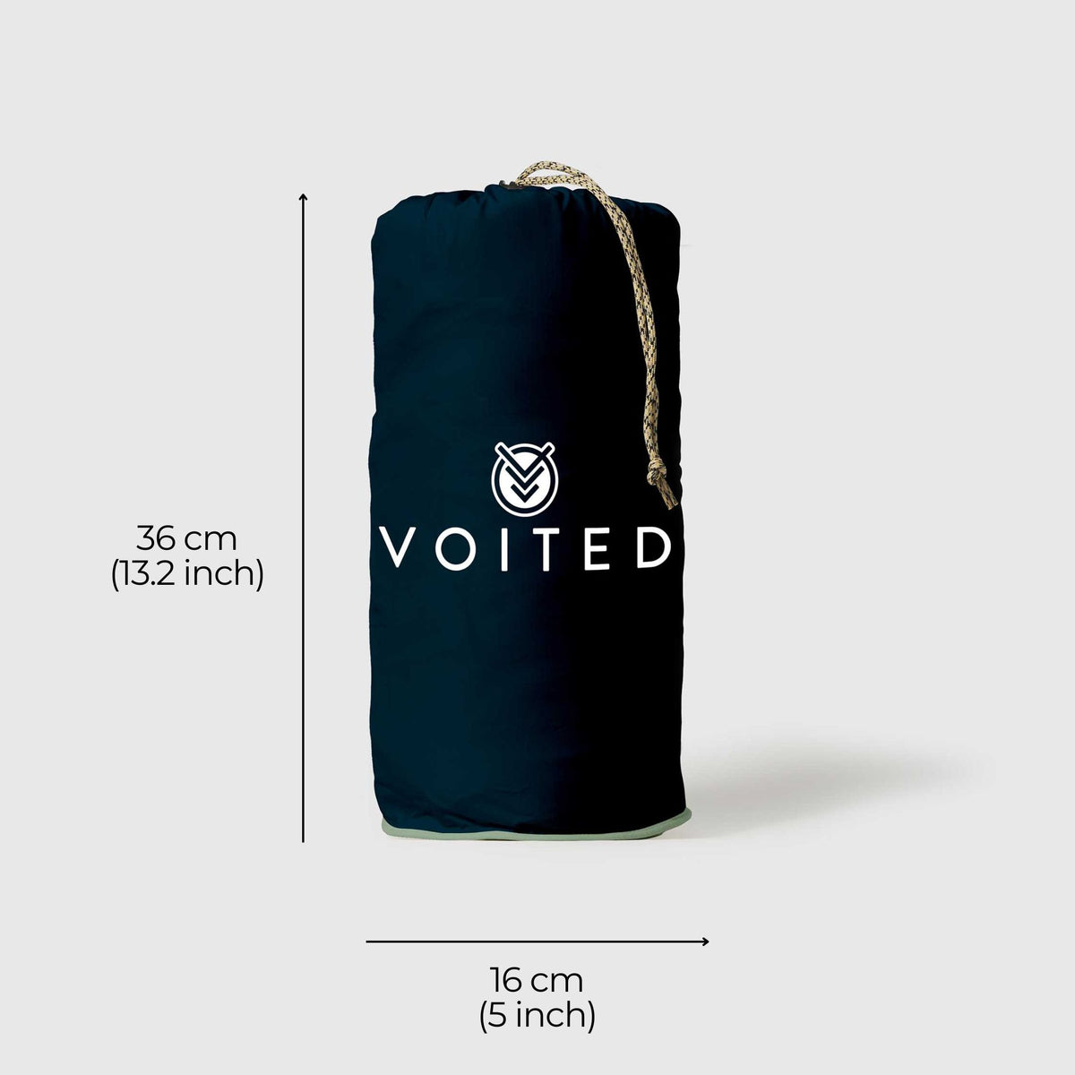 VOITED Recycled Ripstop Outdoor Camping Blanket - Ocean Navy/Cameo Green