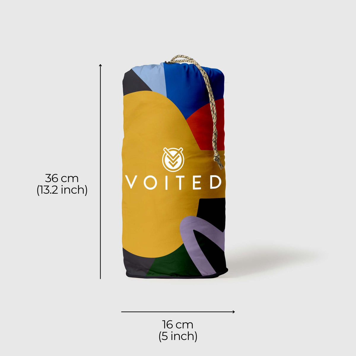 VOITED Recycled Ripstop Outdoor Camping Blanket - Out The Window/Graphite