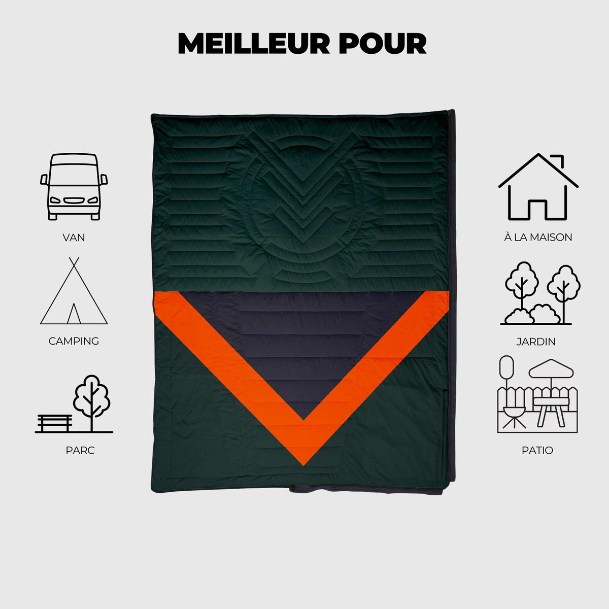 VOITED Slumber Zip Sack Blanket - Cabin