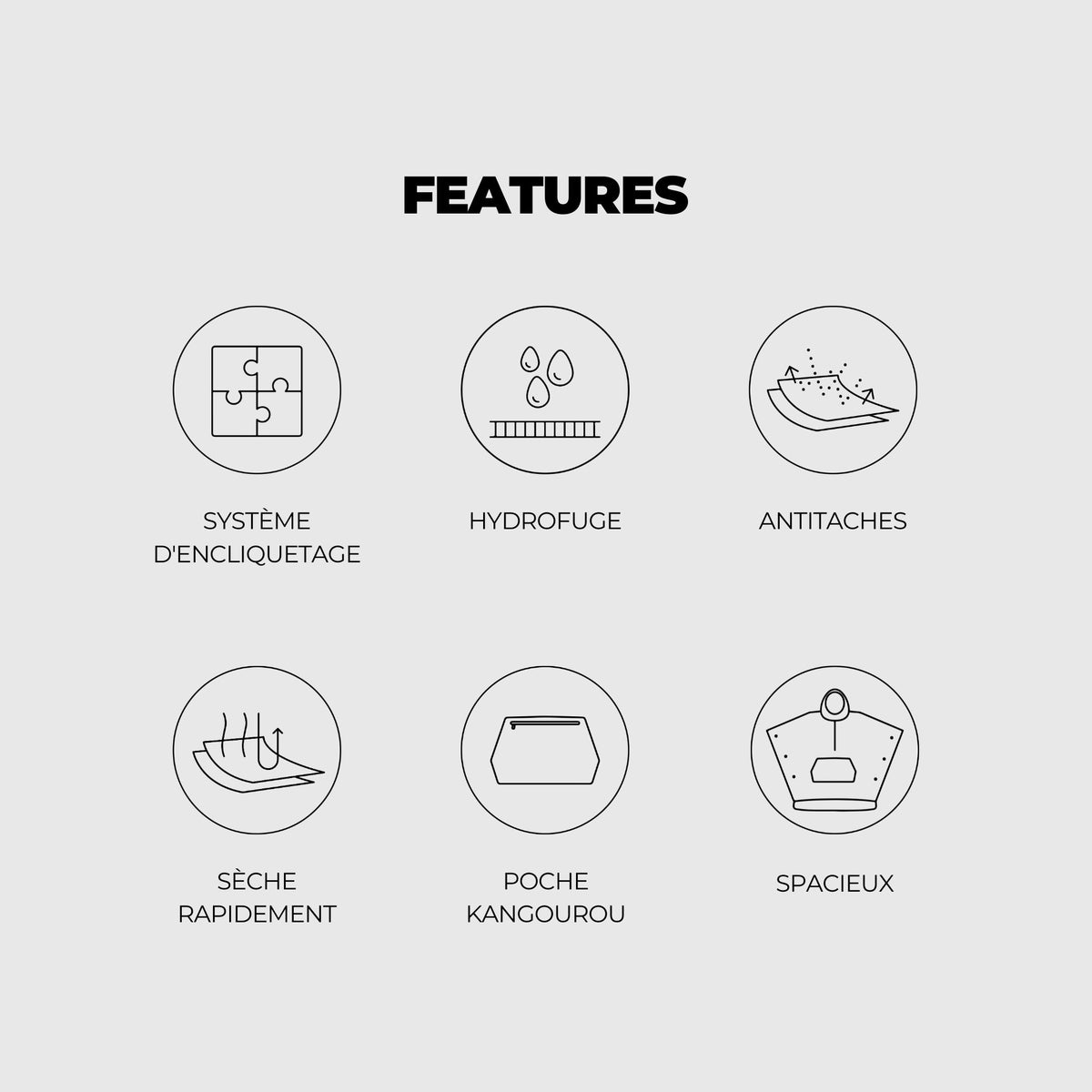 VOITED Couverture poncho Trooper Outdoor Premium - Blue Steel / Graphite