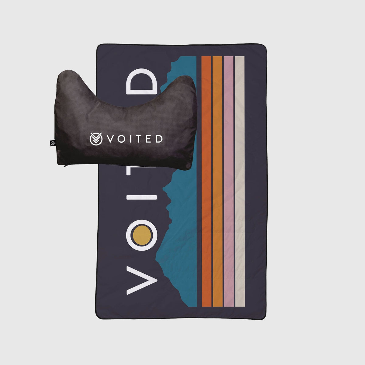 VOITED NeckPack Travel Blanket - Peaks