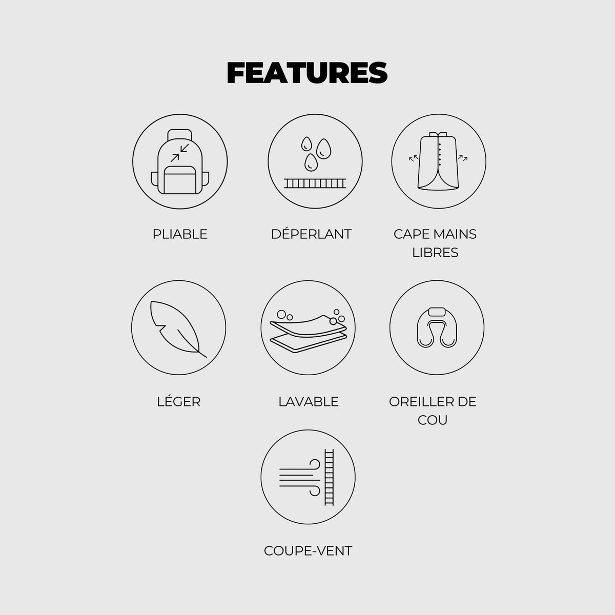 VOITED NeckPack Travel Blanket - Waterfall