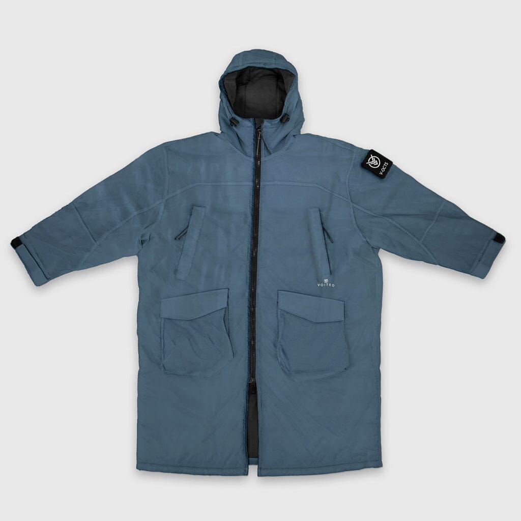 VOITED Original Outdoor Change Robe & Drycoat for Surfing, Camping, Vanlife & Wild Swimming  - Marsh Grey