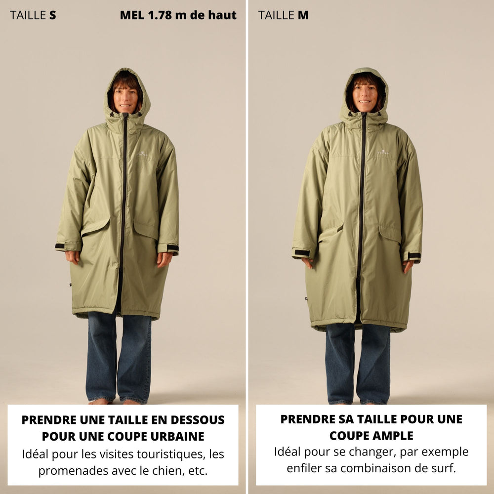 VOITED 3rd Edition Outdoor Change Robe & Drycoat for Surfing, Camping, Vanlife & Wild Swimming  - Black