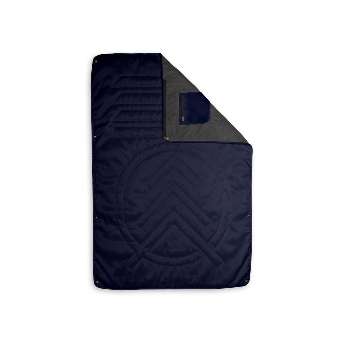 VOITED Quilted Premium Recycled Pet Blanket - Ocean Navy