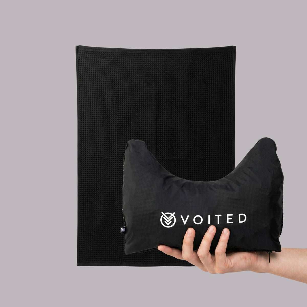 VOITED Beach Towel - Black