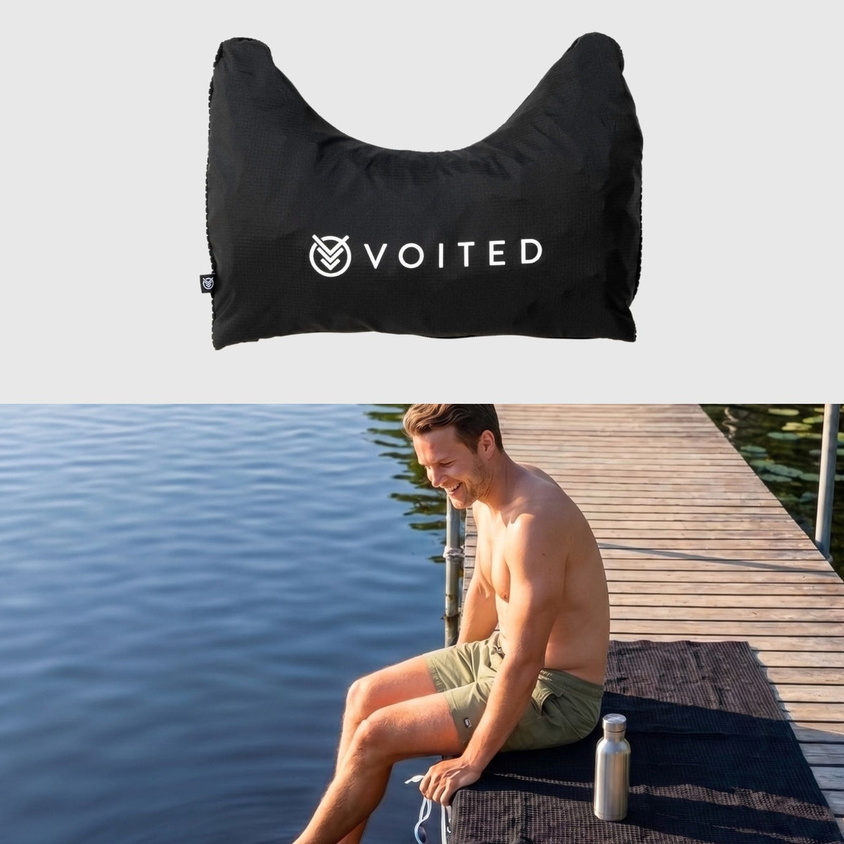 VOITED Beach Towel - Black