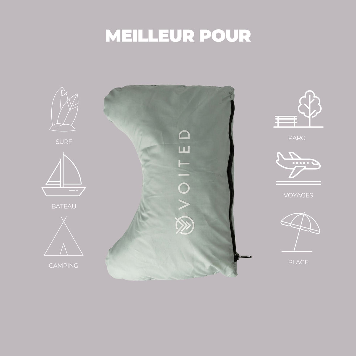 VOITED Beach Towel - Eucalyptus