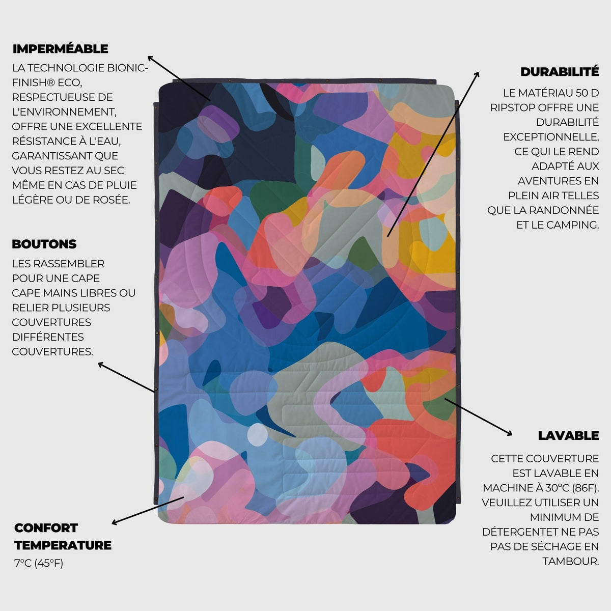 VOITED CloudTouch® Indoor/Outdoor Camping Blanket - Beyond Real
