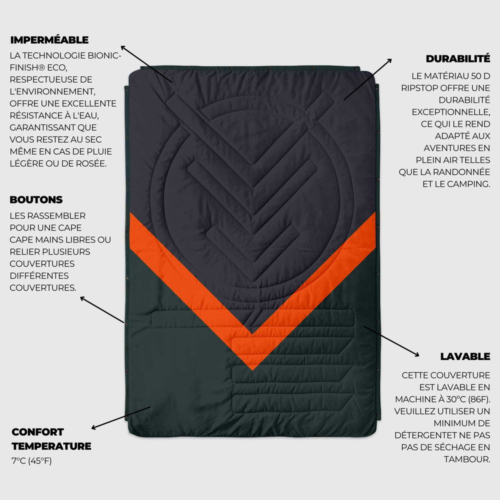 VOITED CloudTouch® Indoor/Outdoor Camping Blanket - Cabin