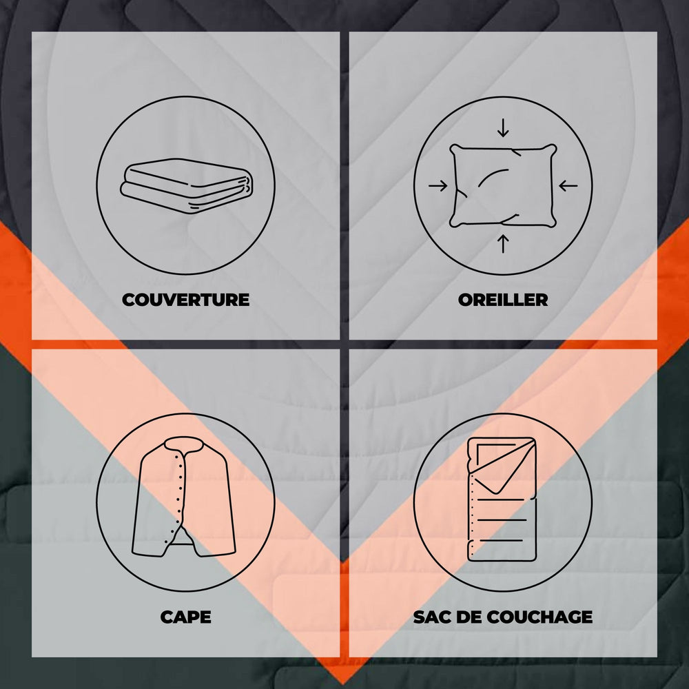 VOITED CloudTouch® Indoor/Outdoor Camping Blanket - Cabin