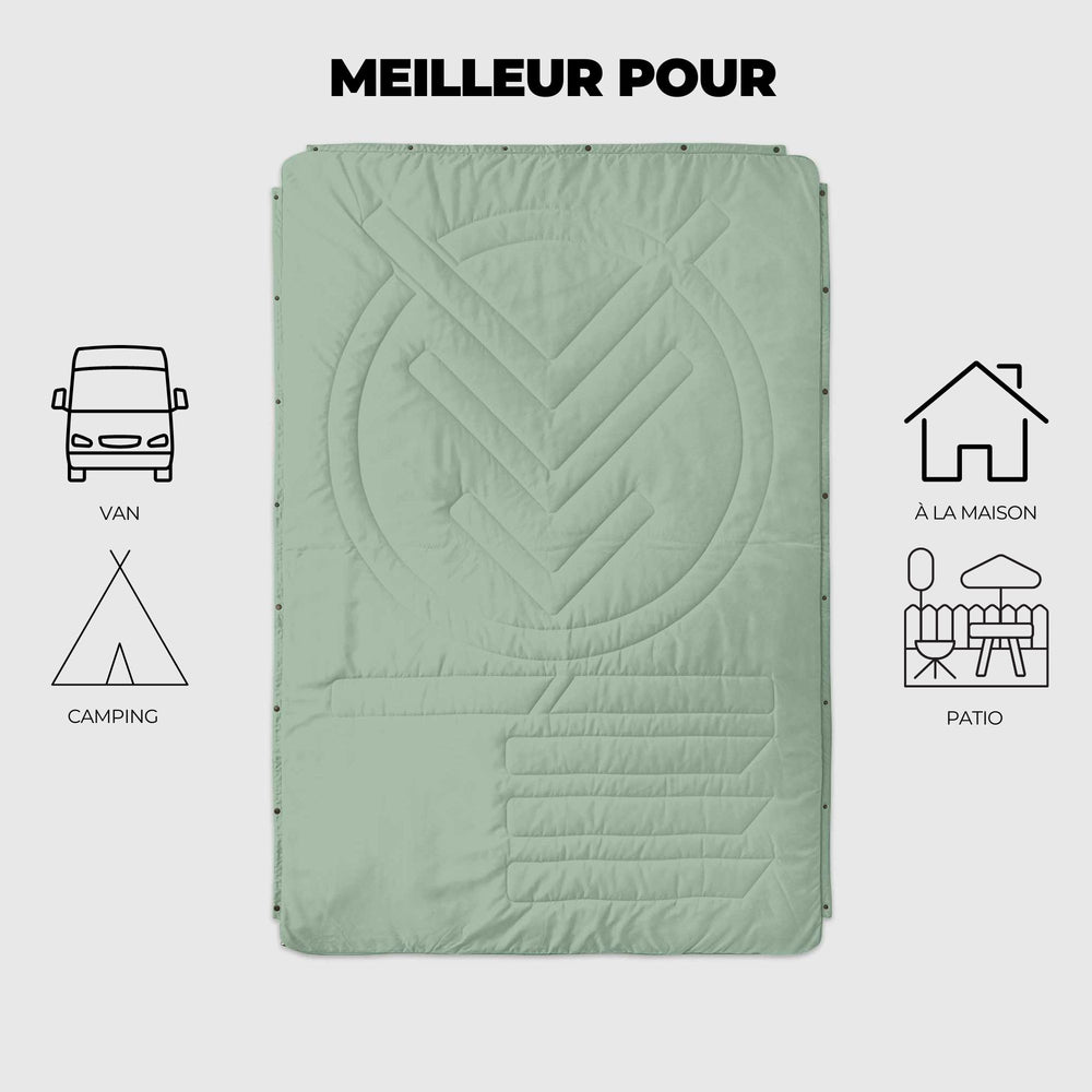 VOITED CloudTouch® Indoor/Outdoor Camping Blanket - Cameo Green
