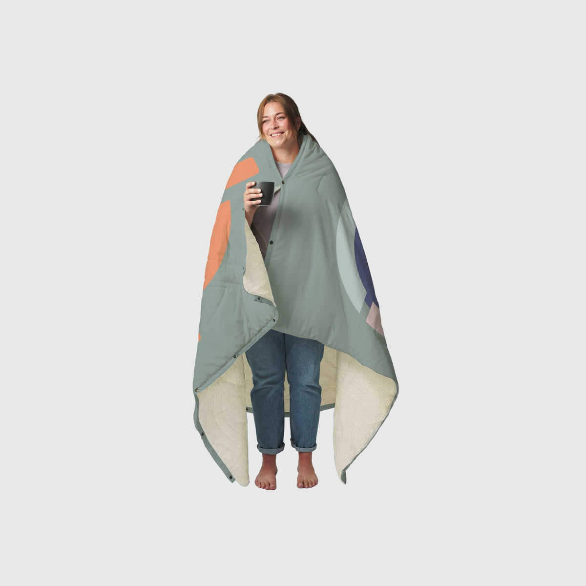 VOITED CloudTouch® Indoor/Outdoor Camping Blanket - Echo Bloom