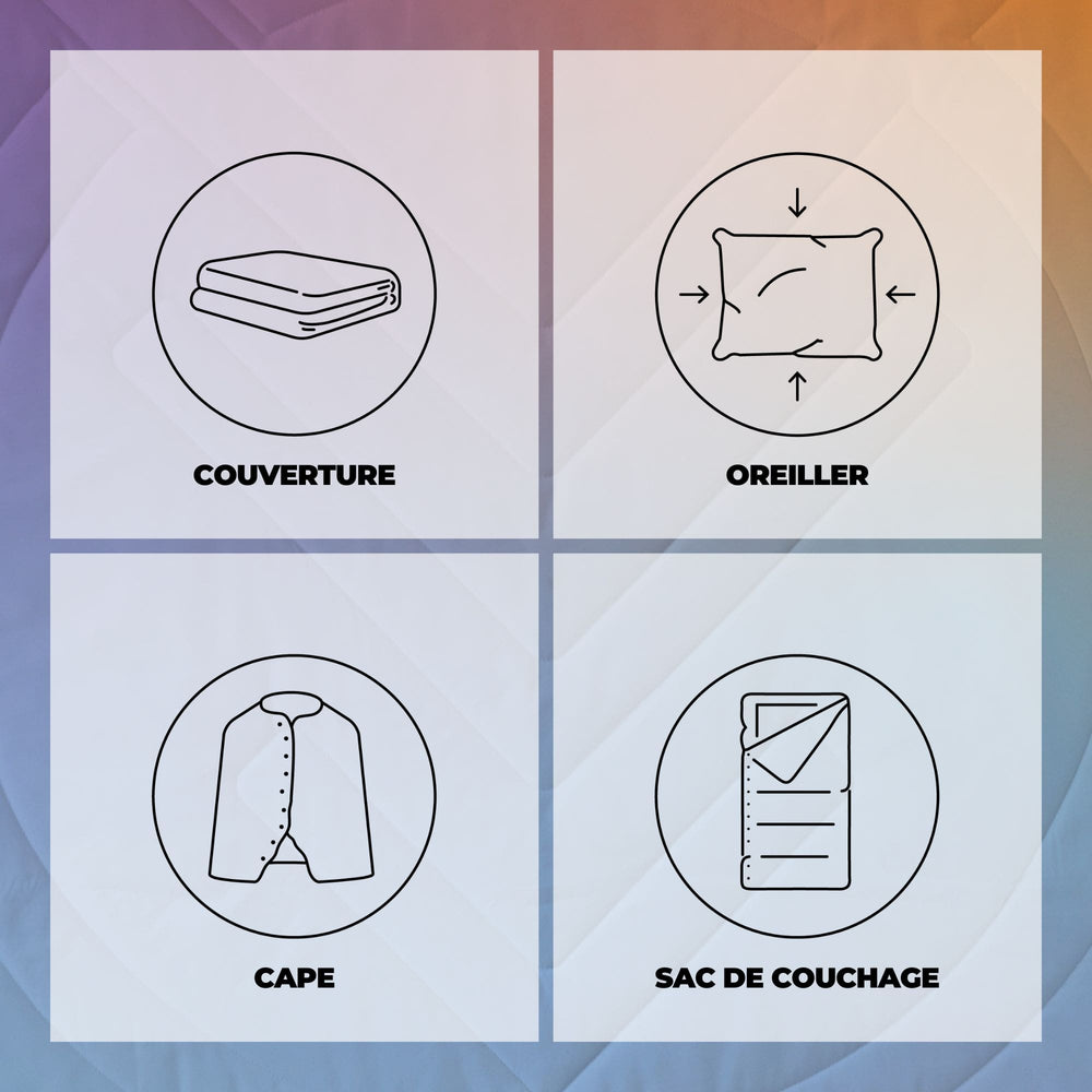 VOITED CloudTouch® Indoor/Outdoor Camping Blanket - Fuzzy Sunset