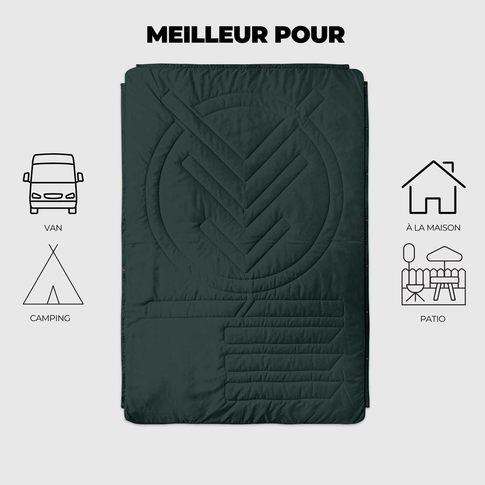 VOITED CloudTouch® Indoor/Outdoor Camping Blanket - Green Gabels