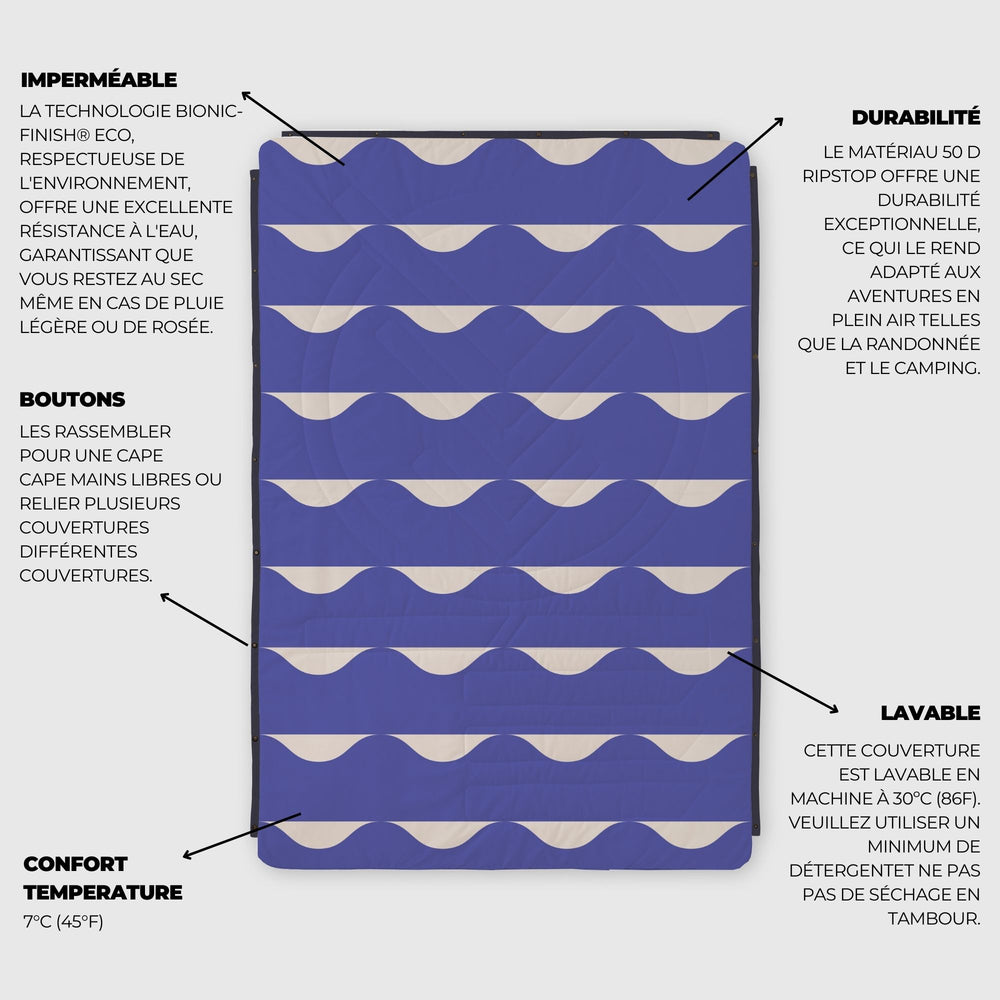 VOITED CloudTouch® Indoor/Outdoor Camping Blanket - Hazy Days