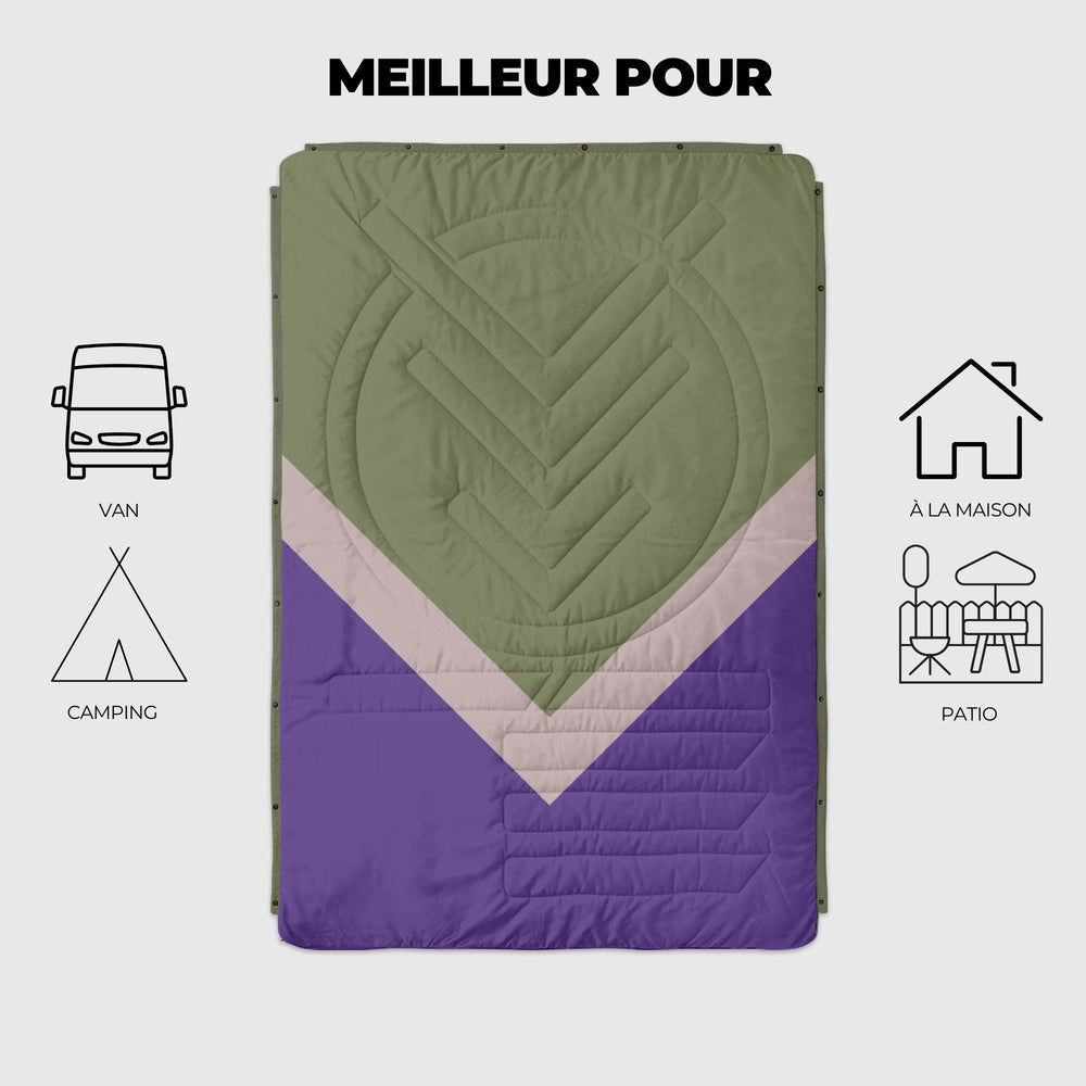 VOITED CloudTouch® Indoor/Outdoor Camping Blanket - Light Forest
