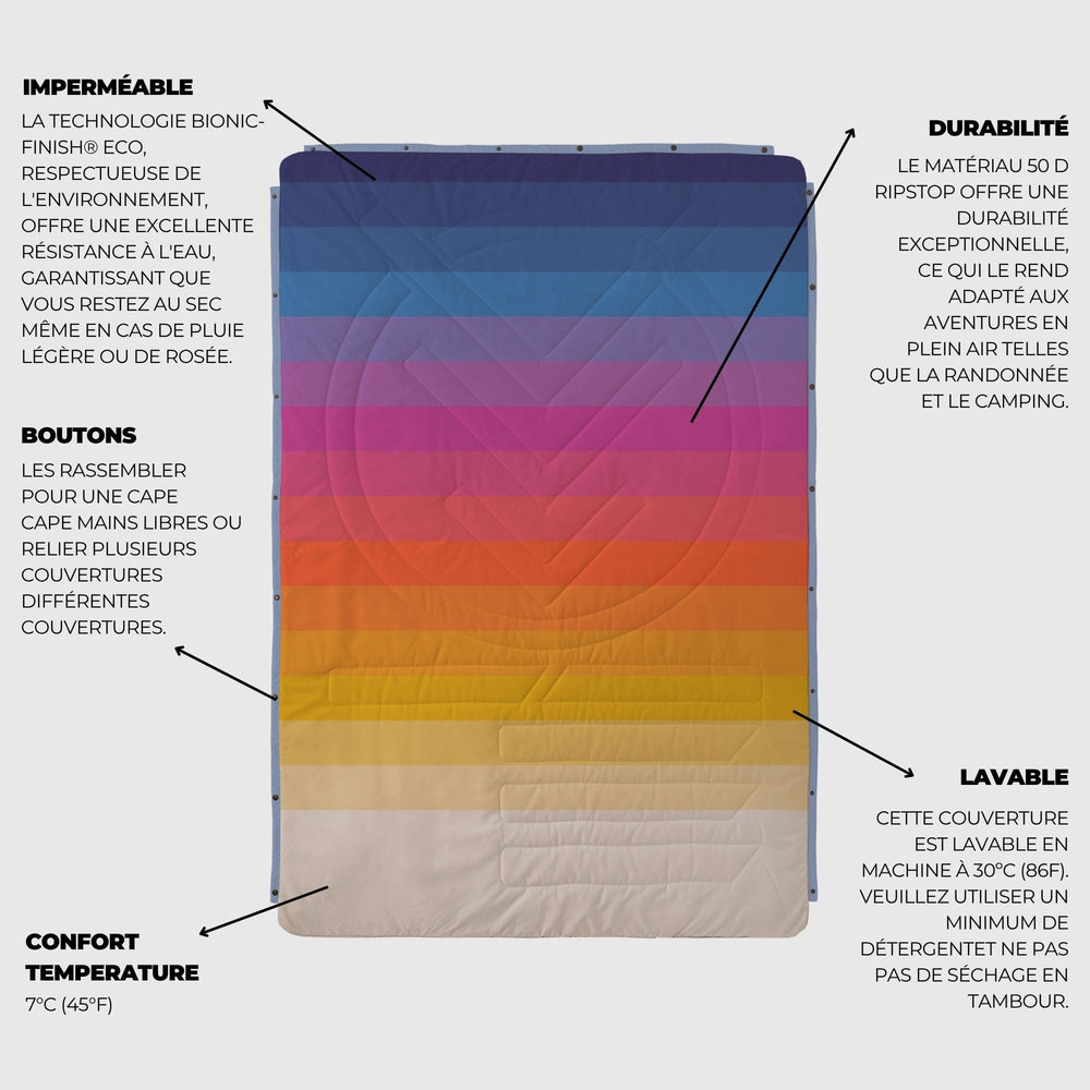 VOITED CloudTouch® Indoor/Outdoor Camping Blanket - Ocean Breeze