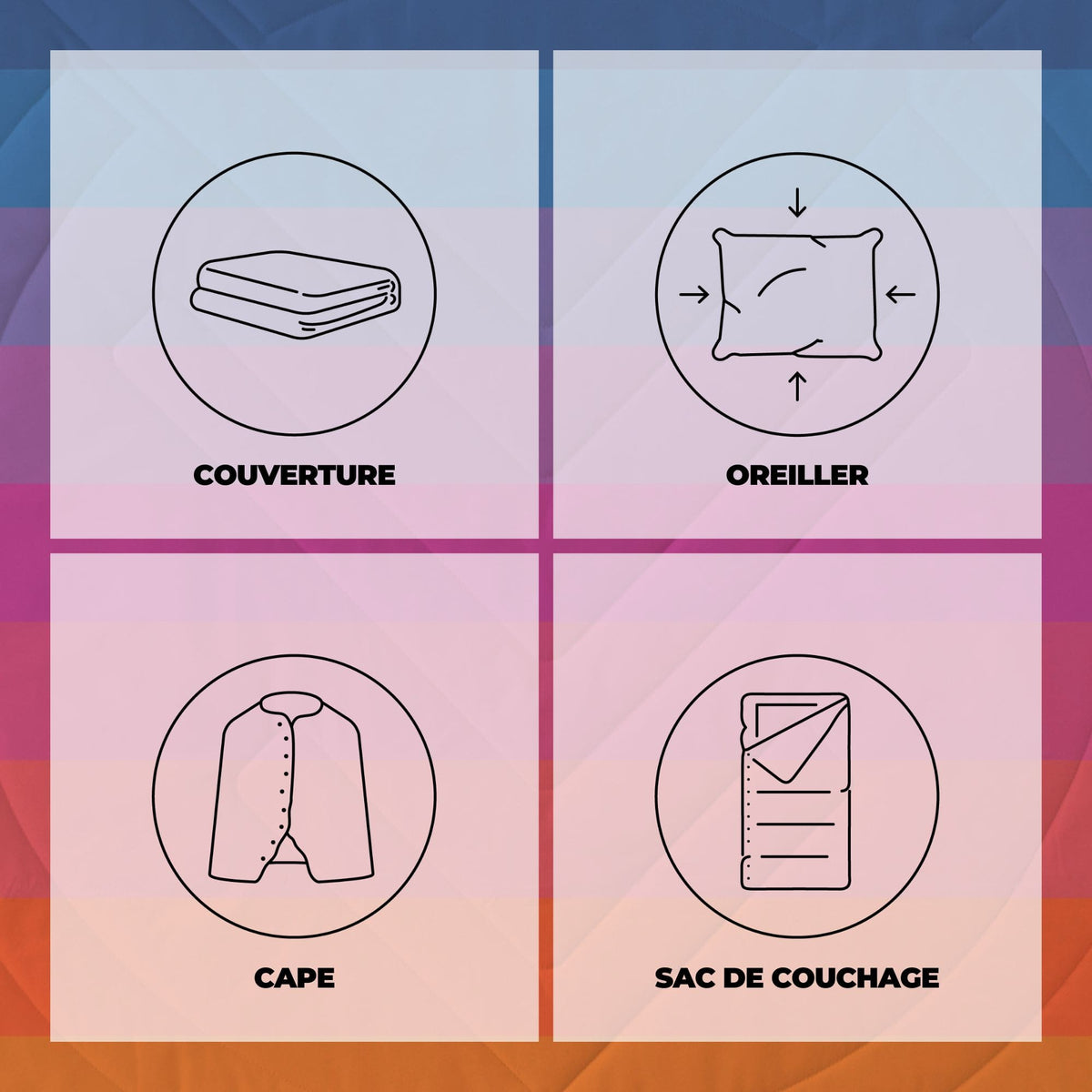 VOITED CloudTouch® Indoor/Outdoor Camping Blanket - Ocean Breeze