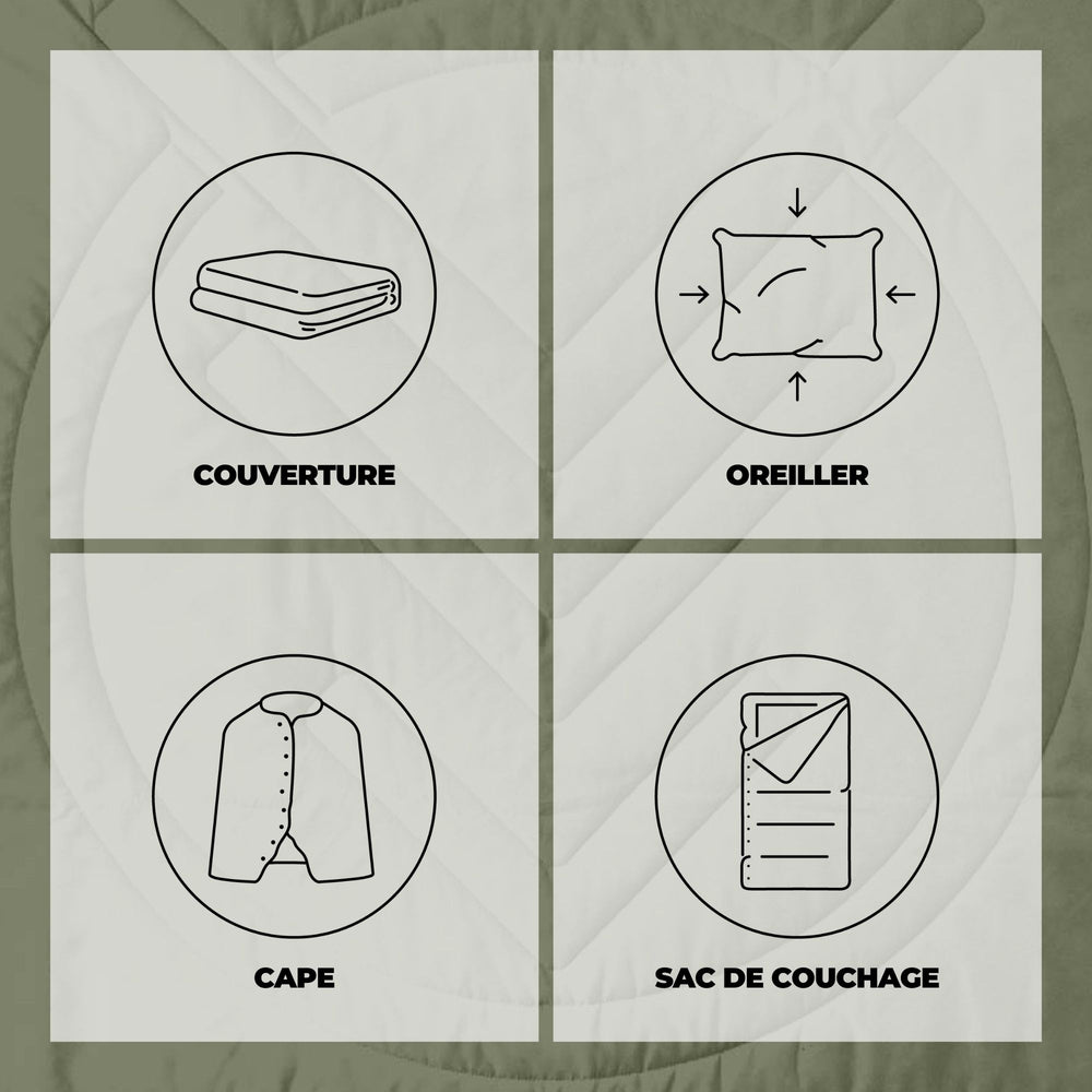 VOITED CloudTouch® Indoor/Outdoor Camping Blanket - Olive