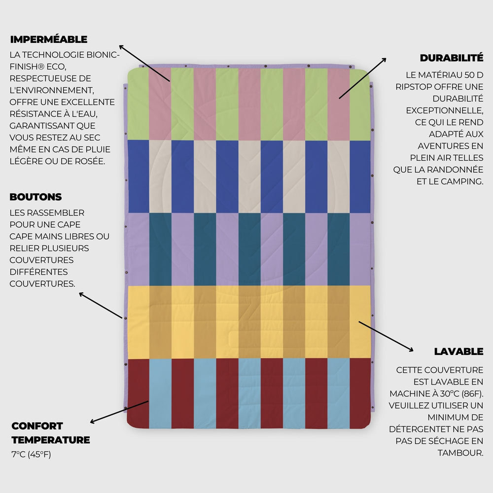 VOITED CloudTouch® Indoor/Outdoor Camping Blanket - Terra