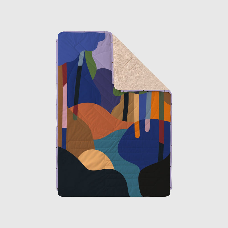 VOITED CloudTouch® Indoor/Outdoor Camping Blanket - Bubbly Forest