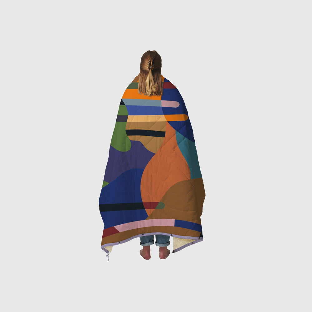 VOITED CloudTouch® Indoor/Outdoor Camping Blanket - Bubbly Forest