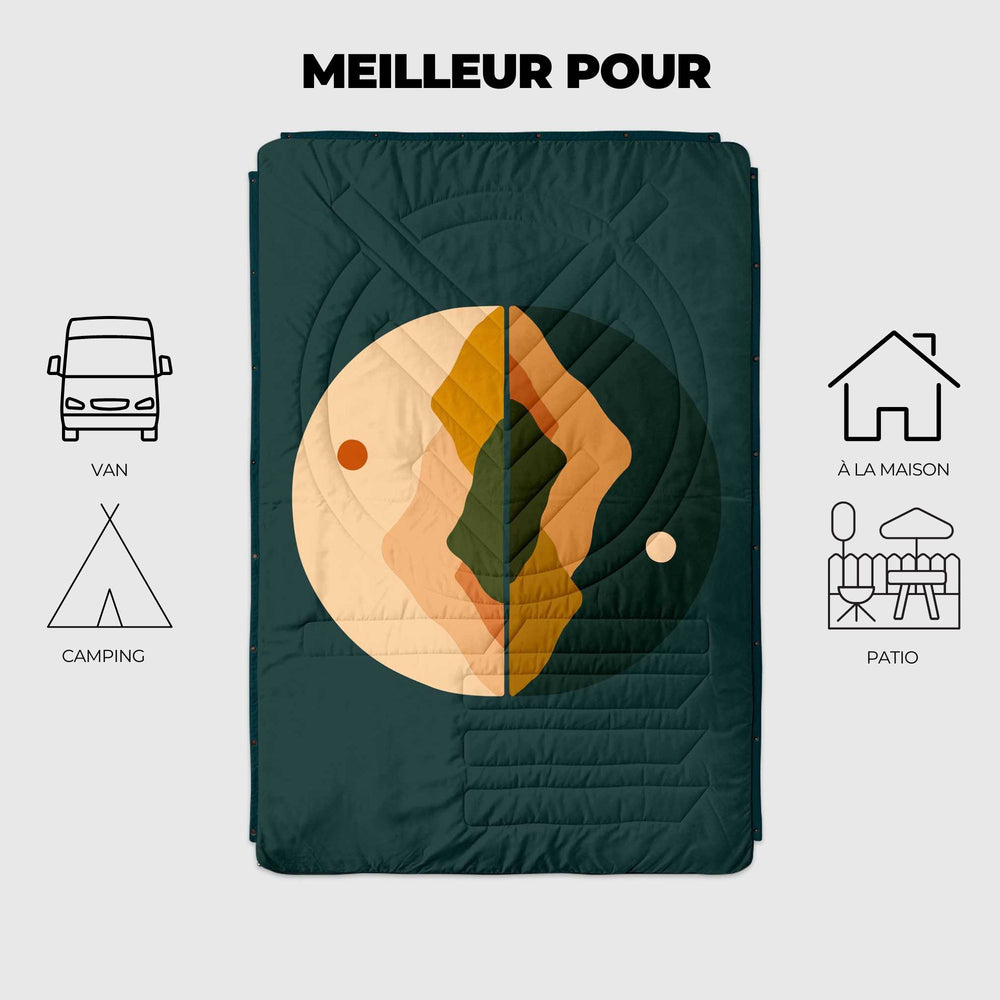 VOITED CloudTouch® Indoor/Outdoor Camping Blanket - Day & Night