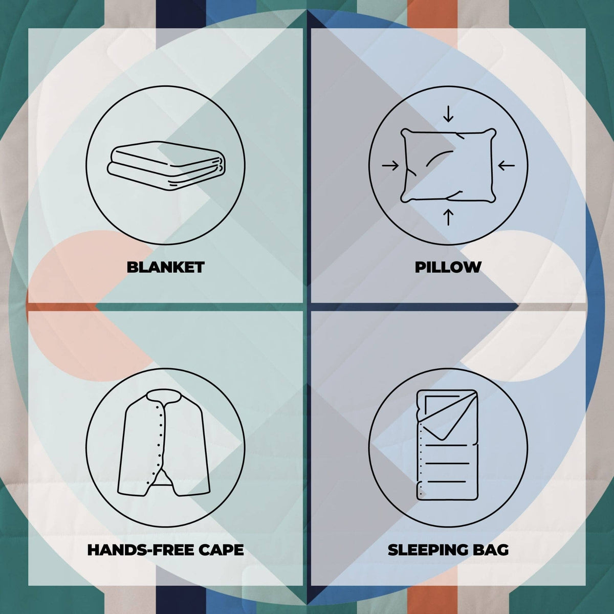 VOITED CloudTouch® Indoor/Outdoor Camping Blanket - Luna Creek Blankets VOITED 