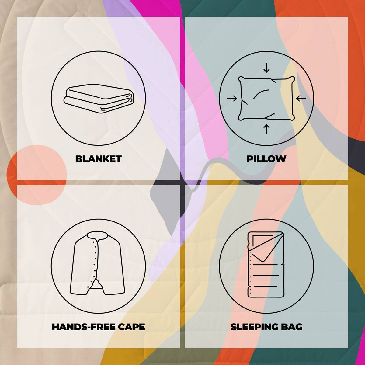 VOITED CloudTouch® Indoor/Outdoor Camping Blanket - Mystic Ridge Blankets VOITED 