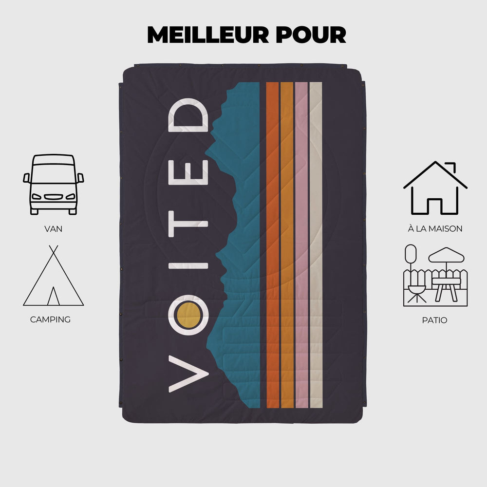 VOITED CloudTouch® Indoor/Outdoor Camping Blanket - Peaks