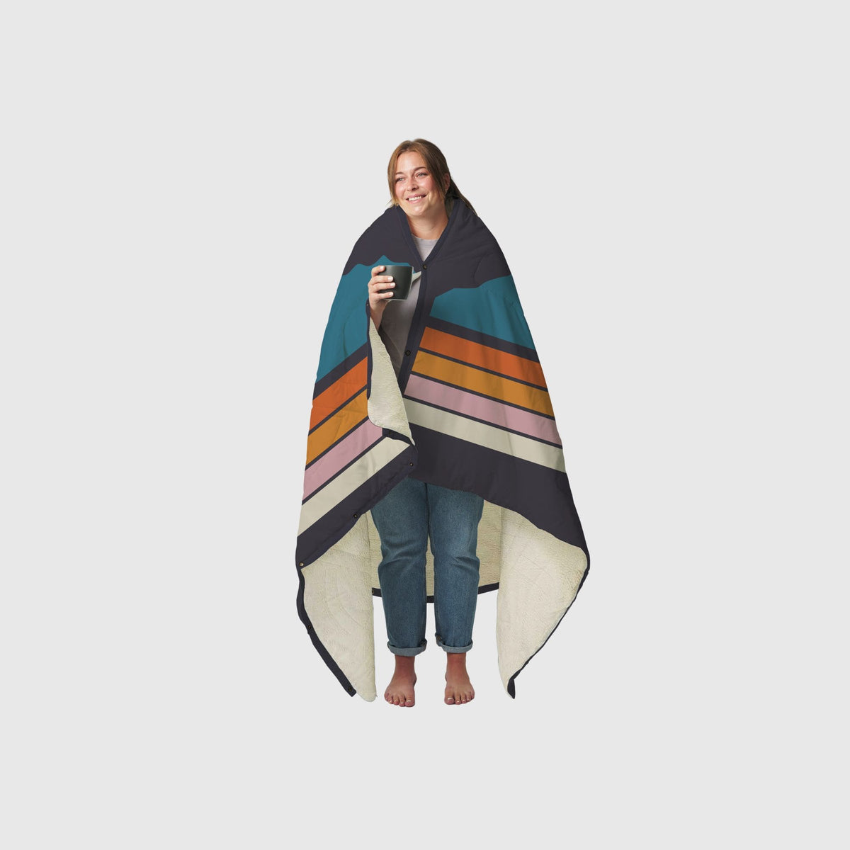 VOITED CloudTouch® Indoor/Outdoor Camping Blanket - Peaks