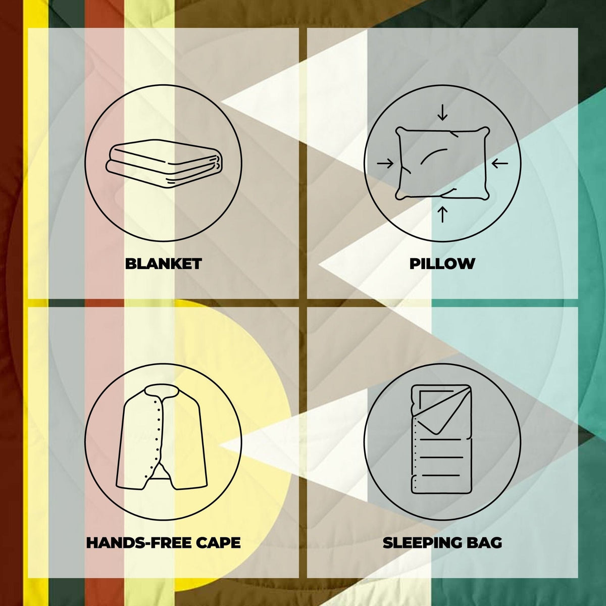 VOITED Fleece Outdoor Camping Blanket - Monadnock Blankets VOITED 