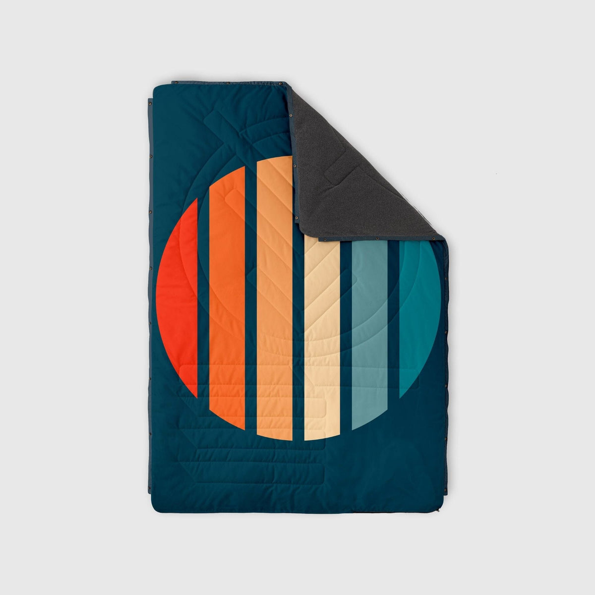 VOITED Fleece Outdoor Camping Blanket - Sunset Stripes Blankets VOITED 