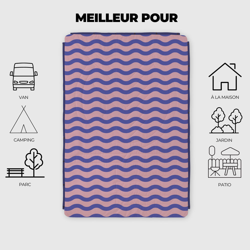 VOITED Fleece Outdoor Camping Blanket - Breezy