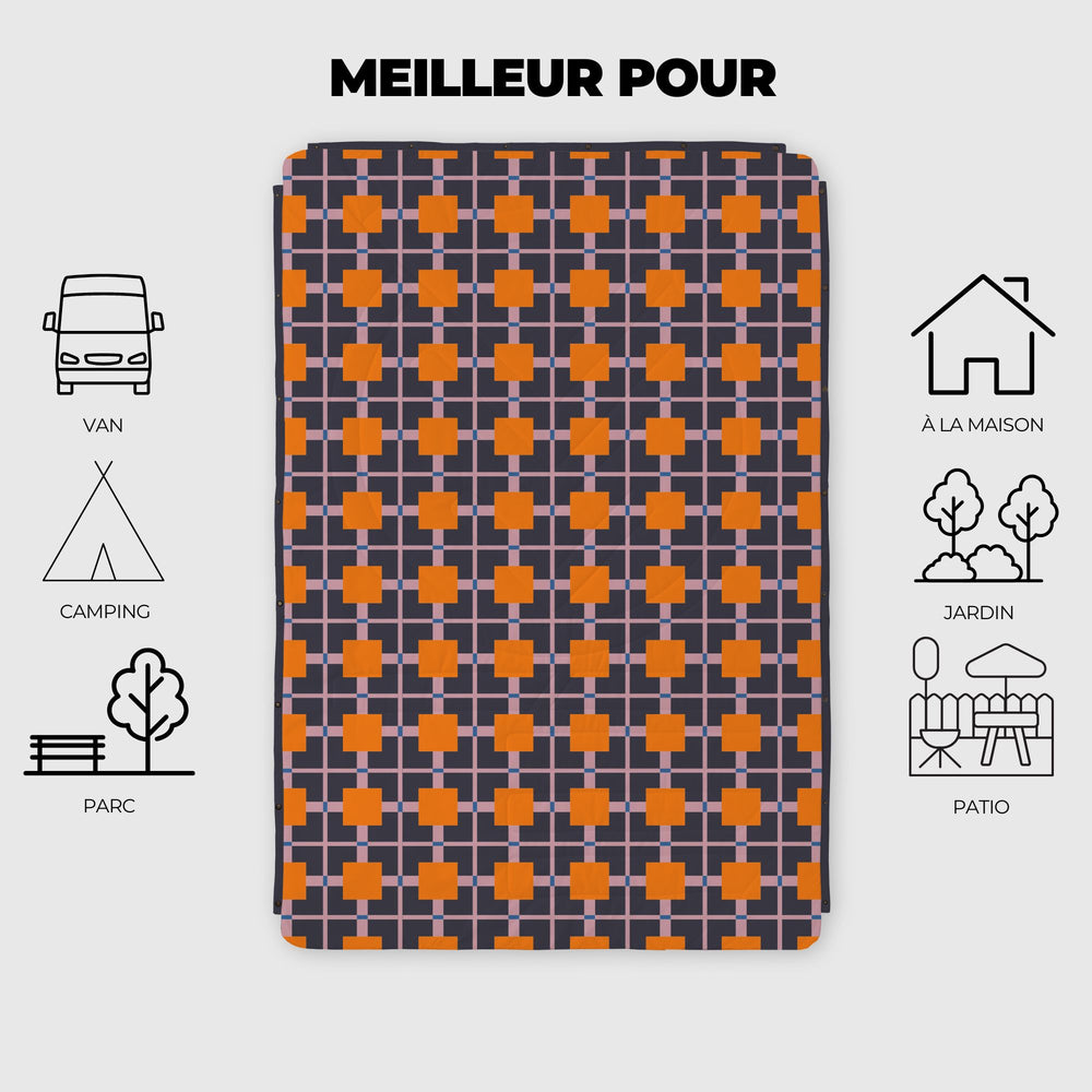 VOITED Fleece Outdoor Camping Blanket - Mellow Magic