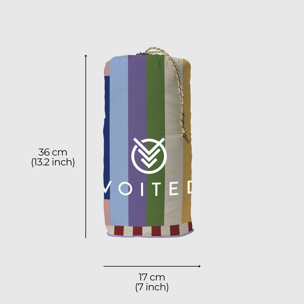 VOITED Fleece Outdoor Camping Blanket - Moon River