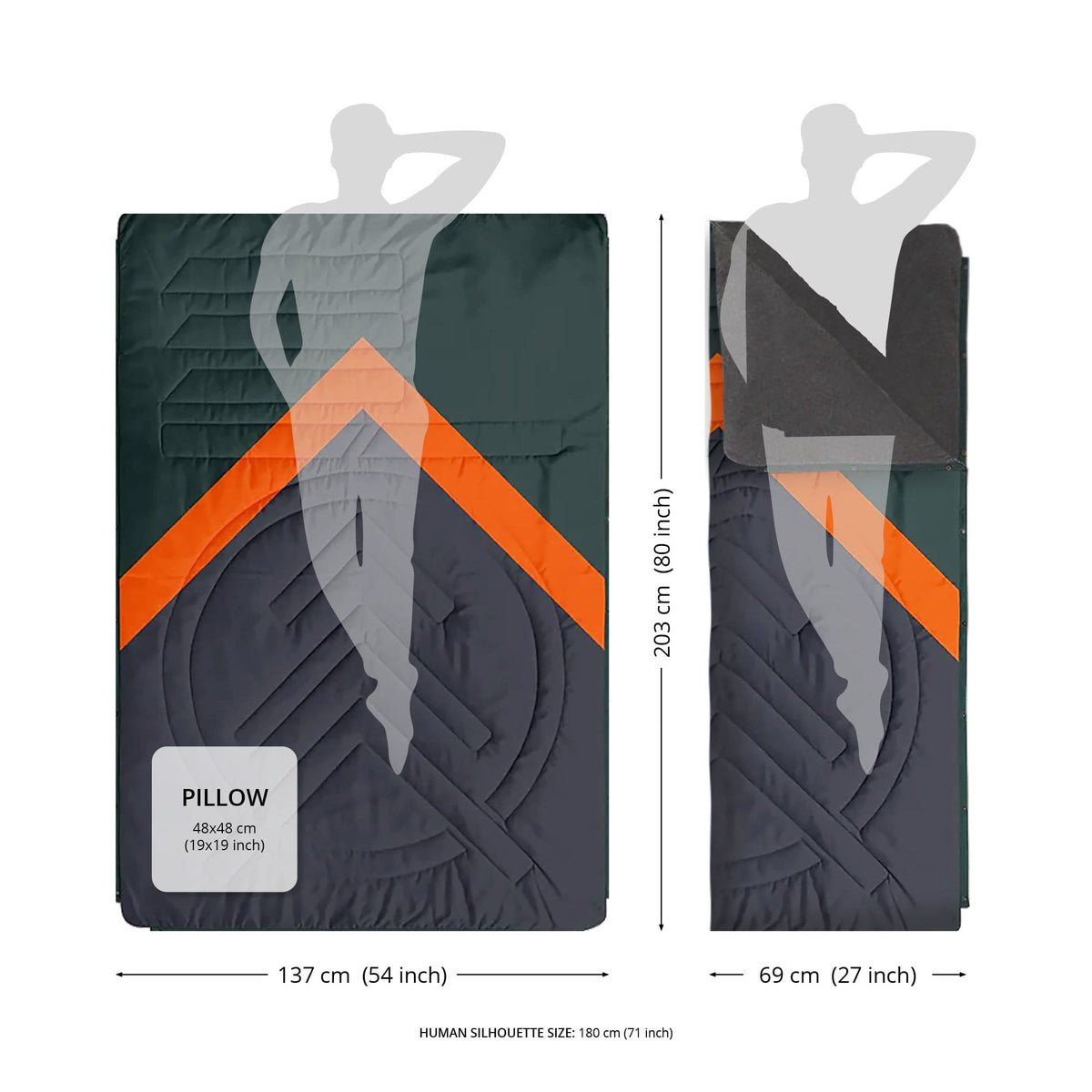 VOITED Fleece Outdoor Camping Blanket - Otherwild