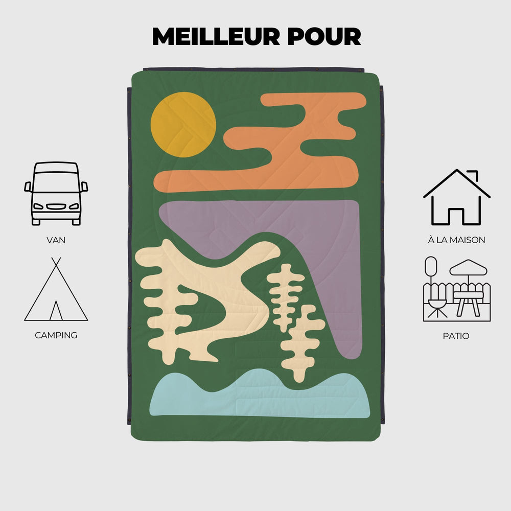 VOITED Mini Traveler Cream Indoor / Outdoor Camping Blanket -Trailbound