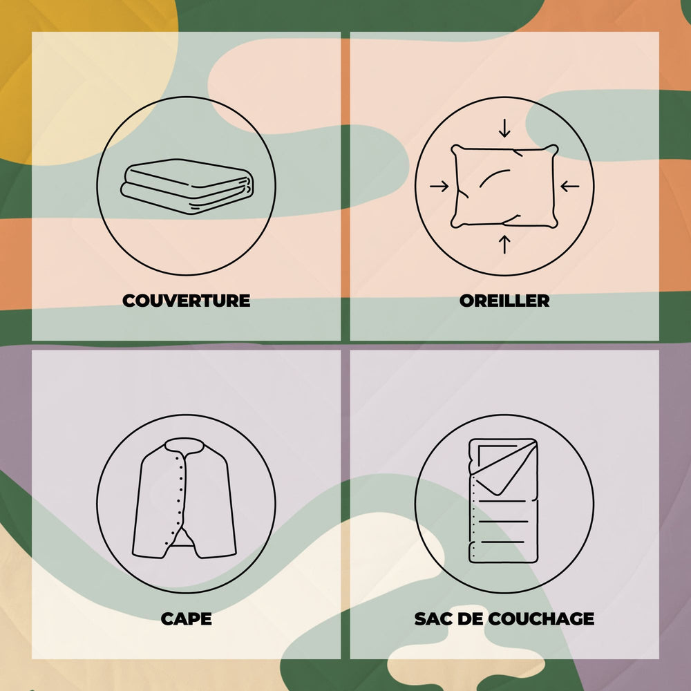 VOITED Mini Traveler Cream Indoor / Outdoor Camping Blanket -Trailbound