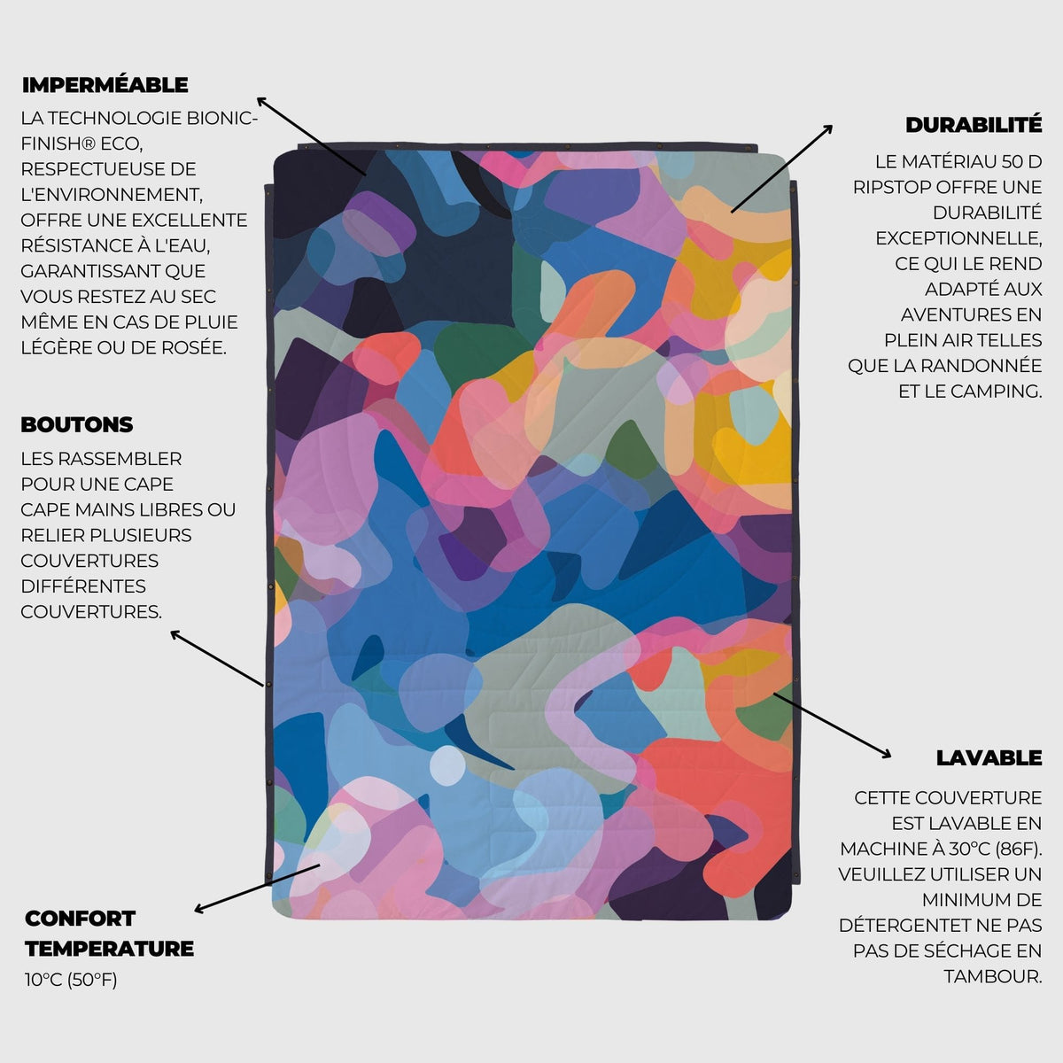 VOITED Little Roamer Fleece  Blanket - Beyond Real